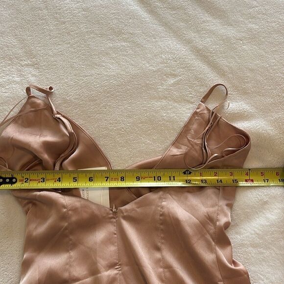 NWT Cotton Candy LA Blush Pink Silky Wrap Asymmetrical Strappy Dress Size Small - Picture 7 of 9